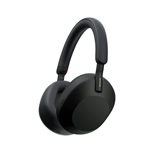 Sony WH-1000XM5 Best Active Noise Cancelling Wireless Bluetooth Over Ear Headphones with Mic for Clear Calling,Battery Life 30 Hours -Black