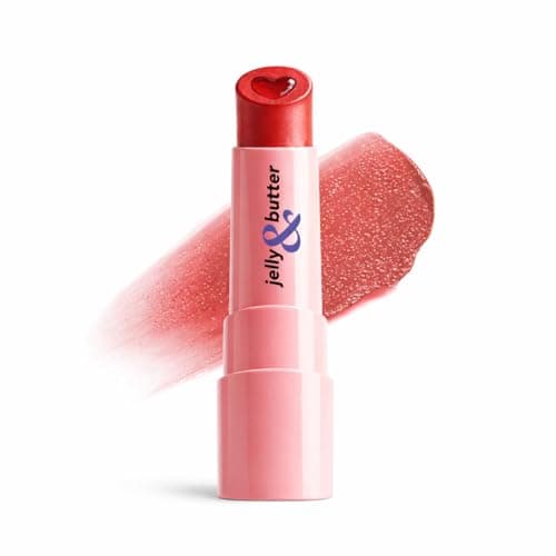 Blue Heaven Jelly & Butter SPF 50 Lip Balm infused with Jojoba Oil, Shea Butter + Vitamin E, smoothens Dry & Chapped Lips, Fades Pigmentation, Soften & Smoothes Plums Lips, Light Red, 3g
