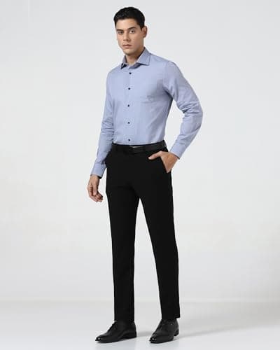 Blackberrys Men India Slim Fit Formal Shirt Light Grey 3
