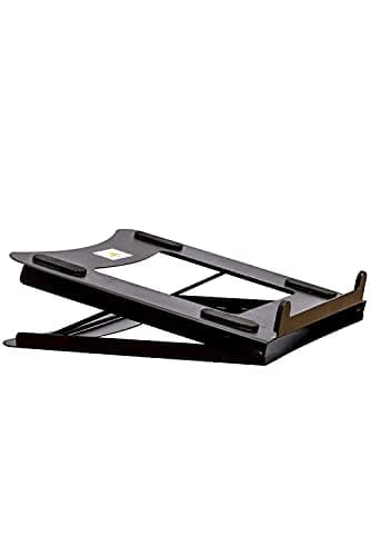 Alzarsi Foldable Mild Steel Laptop and Tablet Stand with 5 Adjustment Positions Portable and Foldable Portable Laptop Stand/Foldable Laptop Riser/Economy Laptop Desk Mount 2