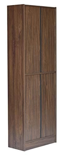 DeckUp Cove Engineered Wood Book Shelf and Display Unit Cabinet (Walnut, Matte Finish , 2 Doors) 5