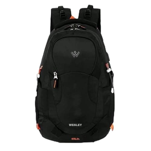 Wesley Spartan 45 Ltr Unisex trekking Rucksack Travel Backpack with Raincover and Internal Organiser