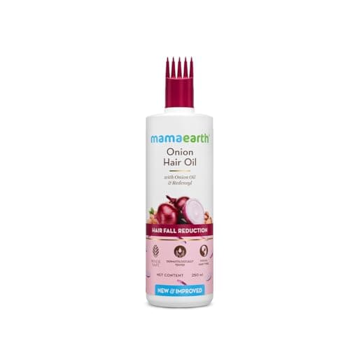 Mamaearth Onion Hair Oil for Men & Women with Onion & Redensyl for Hair Fall Control, Hair Growth Oil for Hair Fall - 250ml