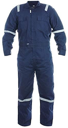 HABIL NOBLEWEAR Industrial Workwear/Coverall/Boiler Suit, Poly-Viscose (Medium, Navy Blue)