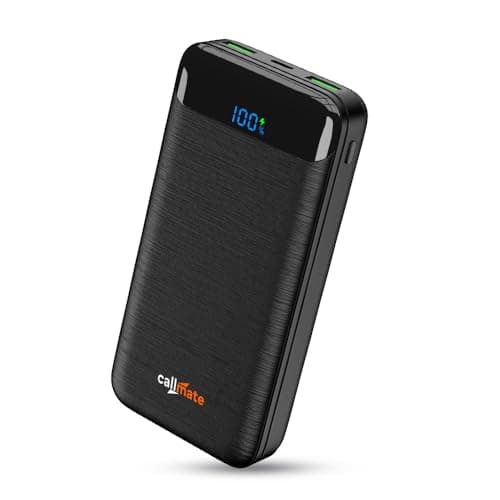 CALLMATE Chargemaster 200 Fast Charing 20000mAh Power Bank, 23W (2X QC3.0 USB Output & Type C PD), Power Delivery, Quick Charge for iPhone, Android & Other Devices (Lithium Polymer) (Black)