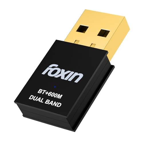 Foxin Nano 600 Mbps 2-in-1 Dual Band Wireless USB 2.0 WiFi (5Ghz) + Bluetooth 4.2 Adapter for PC, Laptop | High Speed Mini WiFi Bluetooth Dongle Compatible with Windows, Mac | WPA/WPA2 Security