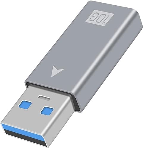 Tobo USB to USB C Adapter, USB C Female to USB 3.0 Male Adapter, 10GB USB A to USB Type-C 3.1 Gen2 Adapter Support PD Fast Charging and Data Transfer for Phone, Laptop, (TD-1032TC) 2