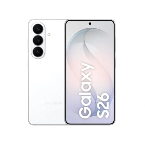 Samsung Galaxy S26 5G (White, 12GB RAM, 256GB Storage) | Exynos 2600 Processor | 50MP + 12MP Dual Camera | 12MP Front Camera | 6.3" Full HD+ Display | 4300mAh Battery