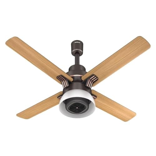 Havells 1320Mm Florette All Weather Bldc+ Motor Ceiling Fan|Remote Controlled,700W PTC Room Heater,Reverse Rotation|5 Stars Rated, Upto 50% Energy Saving, 2 Year Warranty|(Pack Of 1, Smoke Brown Wood)