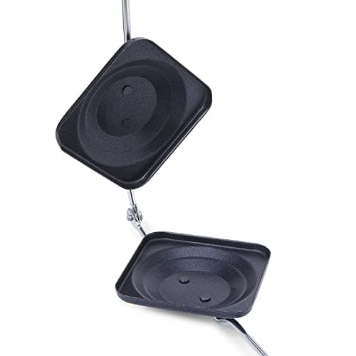 Anjali Non-Stick Sandwich Toaster | Compatibility with Gas Stoves | Flame-Proof Design | Heat-Resistant Handle | Sandwich Toaster | Black DTS01 4