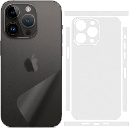 JGD PRODUCTS Matte Finish Full Body Cover Back Protector Compatible with iPhone 16 Pro | Unbreakable Membrane Scratch Guard Full Fit Protective, Case Friendly, (Back & Side) (Pack of 1)