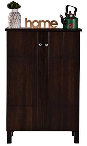 DeckUp Alvo 2-Door Engineered Wood Shoe Rack (Walnut, Matte Finish) 3