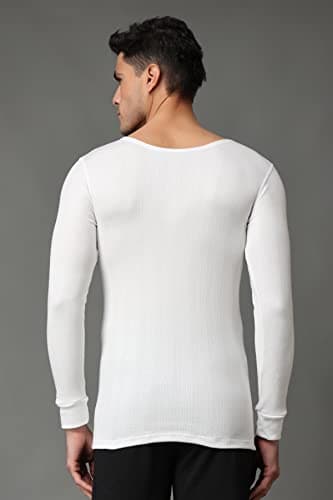 Wearslim® Winter Warmer Thermal Vest for Men Ultra Soft Round Neck Winter Inner Wear Top Underwear Color - White (Size - Extra Large) 3