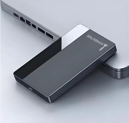 KINGSTER 1TB External Hard Drive – USB 3.0 Portable HDD | Ultra Slim, Plug & Play | Fast Data Transfer | Backup Storage for Laptop, PC, Mac (Black) 3