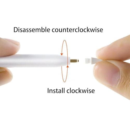 Universal Stylus Pen for Touchscreens, Rechargeable Fine Tip Digital Pen for Writing, Drawing & Note-Taking, Works with Android and iOS Devices (White) 3