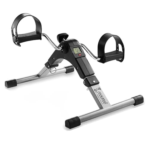 Cockatoo Step-Flex Pedal Exerciser with Digital Display and Adjustable Resistance, Exercise Cycle for Home with Non-Slip Feet, Ideal for Leg & Arm Workouts