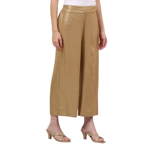 Rangriti Women Gold Printed Palazzo_L