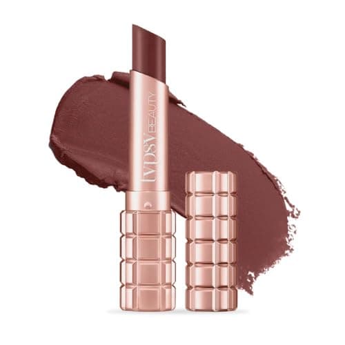 Typsy Beauty Cocoa Peptide Velvet Matte Lipstick | 8hr Wear, Soft Blur Finish, Lightweight Texture, Hydrating Lipstick | Brownie Bite Deep 03 | Vegan & Paraben Free 3.5g
