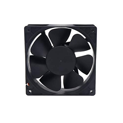 Electronic Spices 12v Brushless 3Inch DC Cooling Fan for Pc Case,CPU Cooler, 2pcs, Black (80X80) mm 2