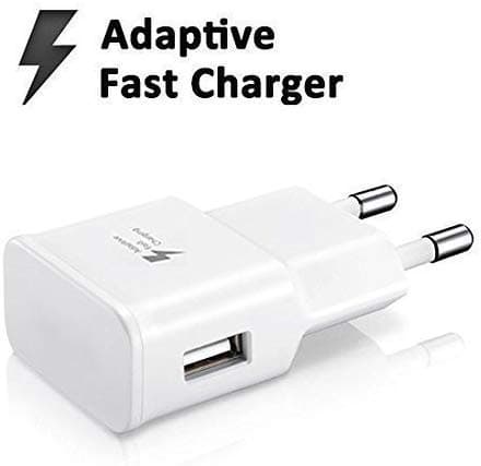 Shopamaze Fast Charger for Sam-Sung Galaxy A7 (2018) Original Adapter Super Flash Vooc Fast Quick Qualcomm Charging Smart IC Technology with 1m Micro USB Data Cable (White, SMG, SZ.J5) 4