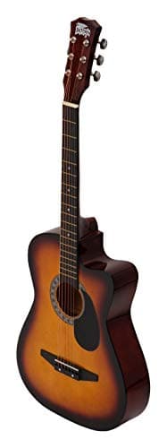 Intern INT-38C-SB-G 38 Inch Cutaway Right Handed lindenwood Acoustic Guitar Kit, With Bag, Strings, Pick And Strap (Sun Burst, 6-Strings) 3