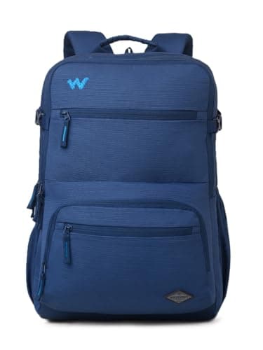 Wildcraft Drifter 45 Laptop Backpack With RainCover for Man & Women, 45L Ideal bags for men Office use/School/College Boys and Girls, 4 Compartment Bag, Navy