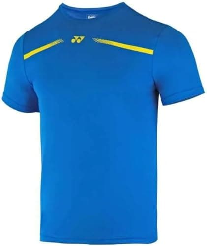 YONEX T-Shirt |Badminton|Tennis|Squash|Tru Dry |Quick Dry |Breathable |Fleecy (DIRECTOIRE BLUE, 38)