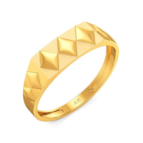 Joyalukkas 22 k (916) Rocking Macho Designer Mens Gold Ring