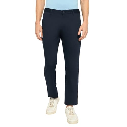 Duke Urban Men Cotton Chinos Trousers (SDT4595_Navy_38)