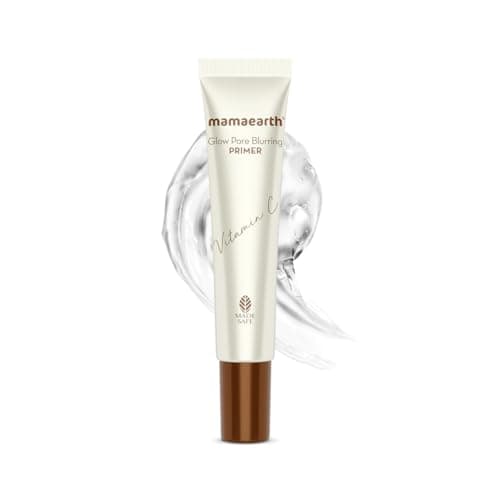 Mamaearth Glow Pore Blurring Primer with Vitamin C & Turmeric - 25 g| Enhances Skin’s Glow | Blurs Pores | Helps Makeup Last Long | Lightweight & Non-Greasy 2