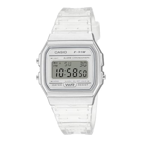 Casio Youth F-91WS-7DF Digital Clear Watch Unisex (D359)