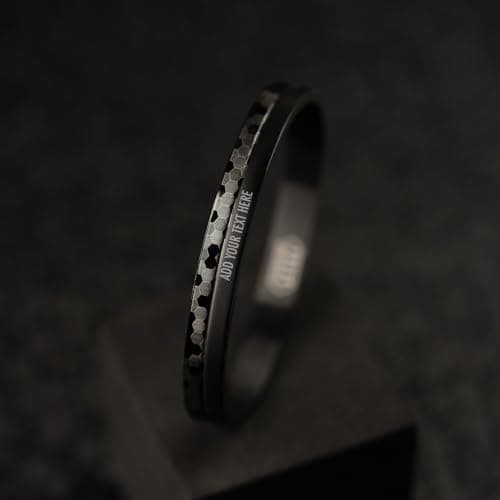 Mesmerize India Hex Matrix Design Bracelet | Personalised Stainless Steel Kada | 6 months warranty. 4