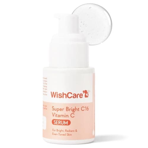 WishCare Super Bright C16 10% Vitamin C Serum For Glowing Skin | With 10% Vitamin C, Niacinamide & Kojic Acid | Face Serum For Women & Men | Reduces Pigmentation & Dark Spots | For Oily Skin, Dry & Co