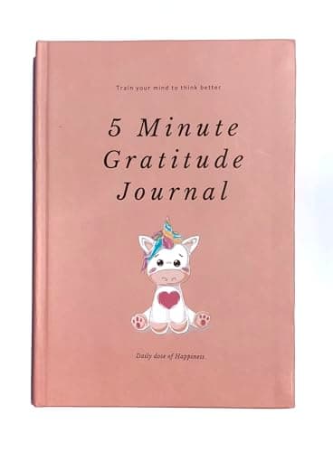 5 Minute Gratitude Journal - Self Help Personality Development Book, a Quick Moments of Thankfulness, and Your Daily Dose of Gratitude (Pink)