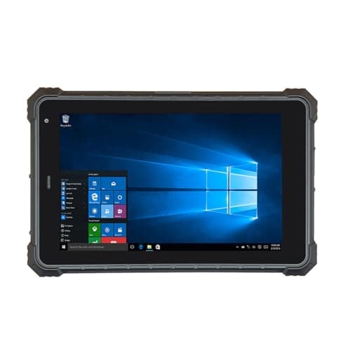 RUGLINE Rugged Tablet, Windows 10 8" Rugged Tablet, 4G LTE, GPS, Water Resistance, 7.6V 5000mAh Battery, 8GB RAM/128GB ROM, Bluetooth, Dual Wi-Fi Desktop