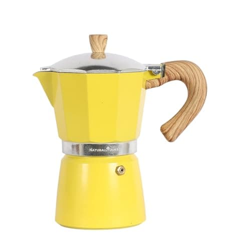 NATURALLYOURS ALUMINIUMWARES - MOKA POT COFFEE MAKER 300 ML (YELLOW) 5