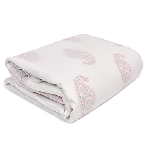 BLOCKS OF INDIA Cotton Duvet/Quilt/Comforter/Rajai Cover (Twin, 300 Threadcount), Zip, Solid 4