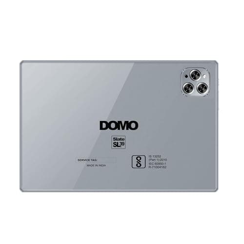 DOMO Slate SL39 4G Tablet 10.1 inch, 4GB RAM + 32GB ROM, 4G Connectivity, inbuilt Storage, 1TB Expandable, Dual SIM Slot, Bluetooth Octa Core CPU GPS, (Grey) 4