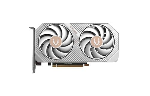 ZOTAC Gaming GeForce RTX 5050 Twin Edge OC Graphics Card - White | 8 GB | DLSS 4 | GDDR6 | 128 bit | Dual Fan | 2560 CUDA Cores | ZT-B50500Q-10M | Only Graphics Card with 5 Year Warranty 2