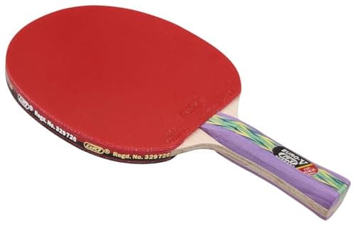 GKI Euro V Wooden Table Tennis Racquet (Multicolor, Pack of 1) 5