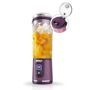 Ninja Blast Portable Cordless Blender (BC151INPR) – 530ml | USB-C Rechargeable | Crushes Ice & Frozen Fruit | BPA Free, Leak-Proof Travel Lid Passion Fruit
