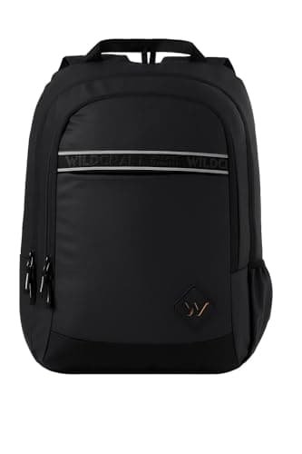 Wildcraft Dark Edition 30 L Laptop Backpack for Men & Women | Fits 15.6 inch Laptop | Padded Shoulder Straps, Multi Compartments, Anti-Theft Zippers | Office & College Bag | Dark Black
