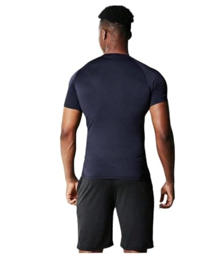 Aqua Holic Mens Short Sleeve Compression Top for Swimming, Gym, Running and all Sports -M 2
