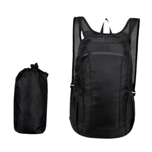 Meadawgs® Packable Backpack Casual Foldable Backpack for Commuting Backpacking Outdoor Black|Clothing, Shoes & Accessories | Mens Accessories | Backpacks, Bags & Briefcases|1 Backpack