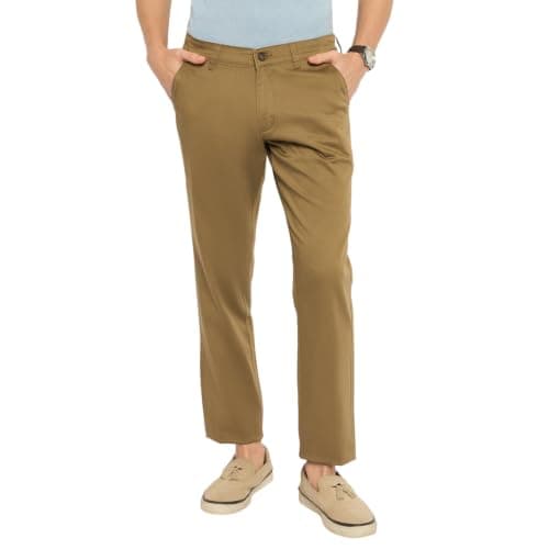 Duke Urban Men Cotton Chinos Trousers (SDT4627_Tan_34)
