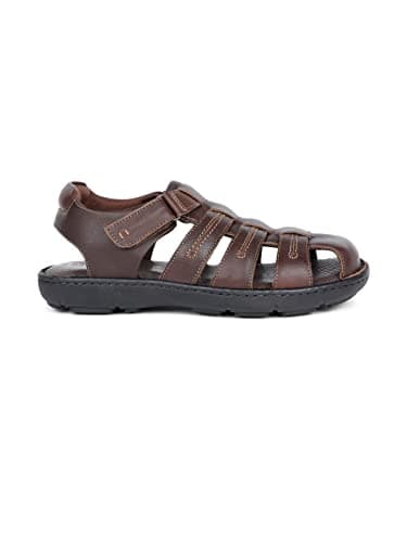 Hush Puppies Nw Track Fisherman E Men's Dark Brown Sandals - 9 UK (8644870) 3