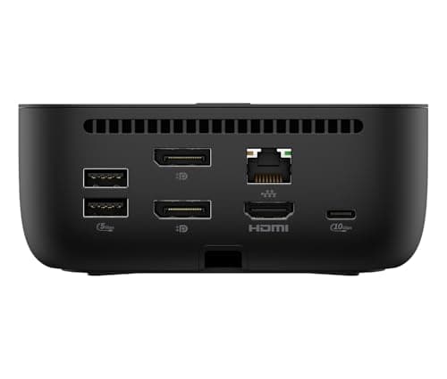 HP USB-C Docking Station 100W G6 Multiport Docking Station - HDMI 2.1, 2x DisplayPort 1.4, 3x USB-A, USB-C, RJ45, Audio, Compatible with myHP, Windows, macOS and Chrome OS - Black 2