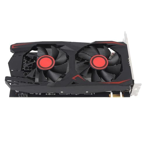 shenruifa Graphics Card 6GB GDDR5 192BIT Double Fan PCIE 2.0 16X Slot Supports DVI VGA HD Multimedia Interface Gaming Video Card 2