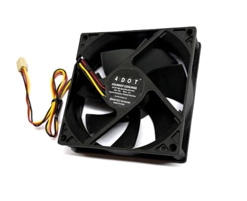 Fourdot Coolings 92mm 4inch Cabinet Cooling Fan 12V DC Model 9225 with 3 Pin Connector 3