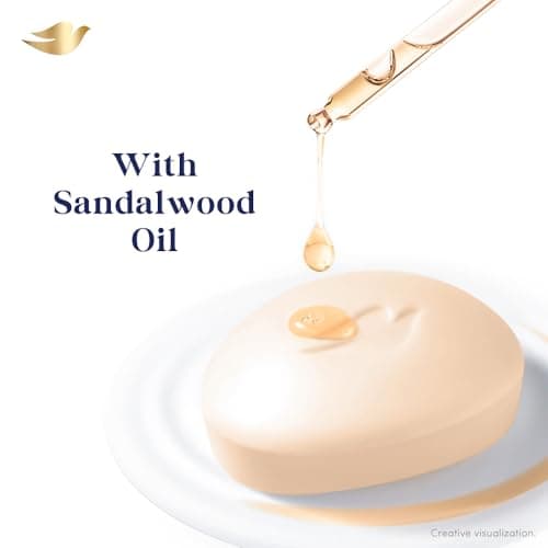 Dove Serum Bar | with Sandalwood Oil | Sandal Glow | 375g (125g x 3) 3